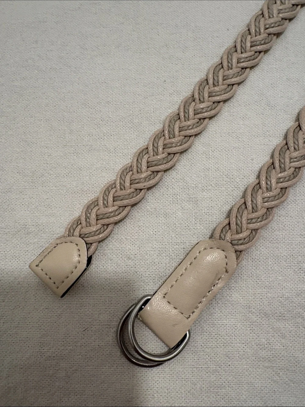 Off White Woven Belt
